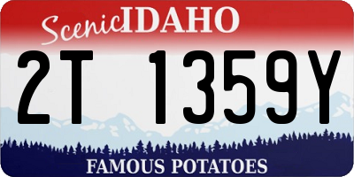 ID license plate 2T1359Y