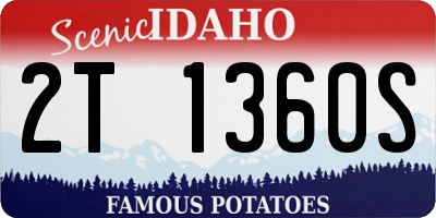 ID license plate 2T1360S