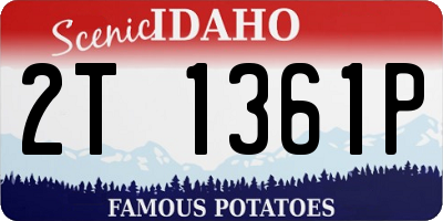 ID license plate 2T1361P