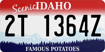 ID license plate 2T1364Z