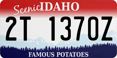 ID license plate 2T1370Z