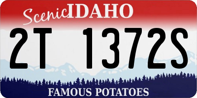 ID license plate 2T1372S