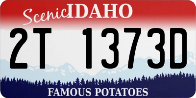 ID license plate 2T1373D