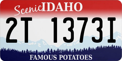 ID license plate 2T1373I