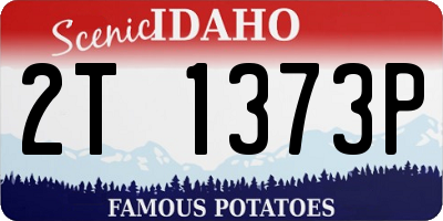 ID license plate 2T1373P