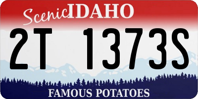 ID license plate 2T1373S