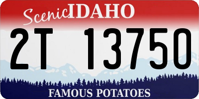ID license plate 2T1375O