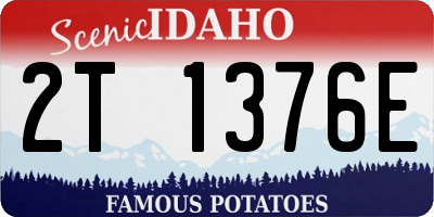ID license plate 2T1376E