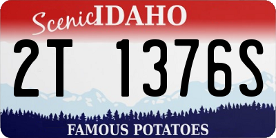 ID license plate 2T1376S