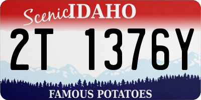 ID license plate 2T1376Y