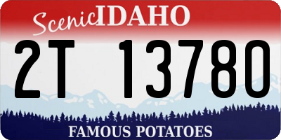 ID license plate 2T1378O