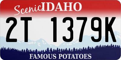 ID license plate 2T1379K