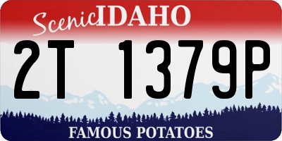ID license plate 2T1379P