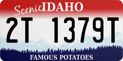 ID license plate 2T1379T
