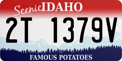 ID license plate 2T1379V