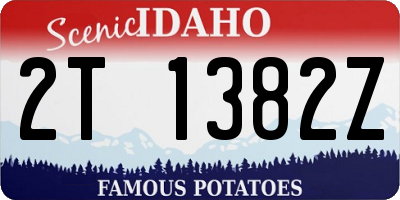 ID license plate 2T1382Z