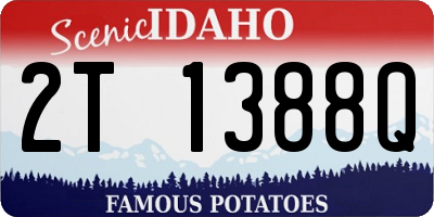 ID license plate 2T1388Q