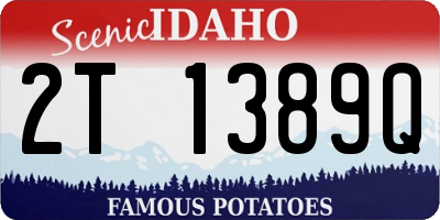 ID license plate 2T1389Q