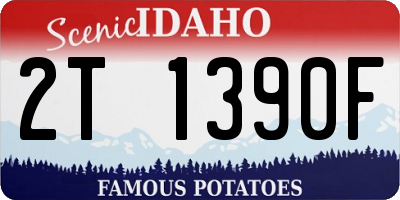ID license plate 2T1390F