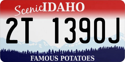 ID license plate 2T1390J