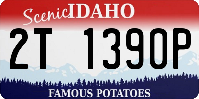 ID license plate 2T1390P