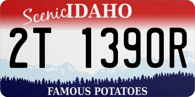 ID license plate 2T1390R