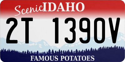 ID license plate 2T1390V