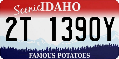 ID license plate 2T1390Y