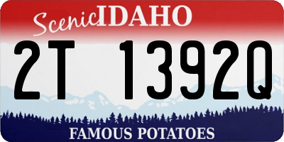 ID license plate 2T1392Q