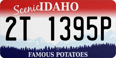 ID license plate 2T1395P