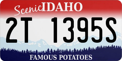 ID license plate 2T1395S