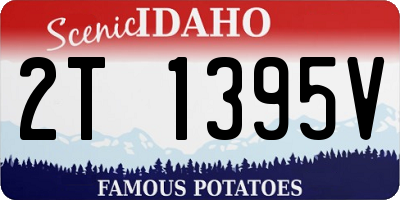 ID license plate 2T1395V