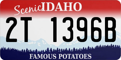 ID license plate 2T1396B