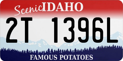 ID license plate 2T1396L