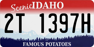 ID license plate 2T1397H