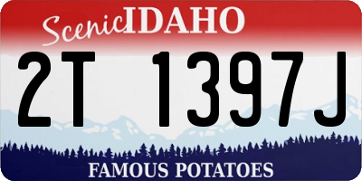 ID license plate 2T1397J