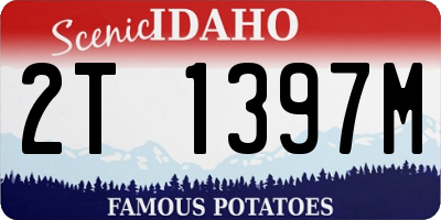 ID license plate 2T1397M