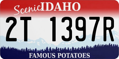 ID license plate 2T1397R
