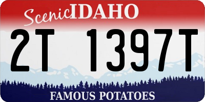 ID license plate 2T1397T