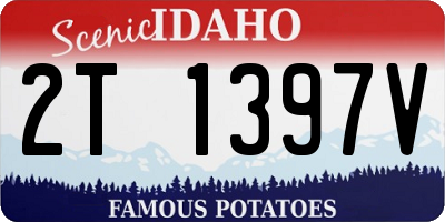 ID license plate 2T1397V