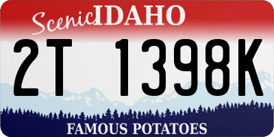 ID license plate 2T1398K