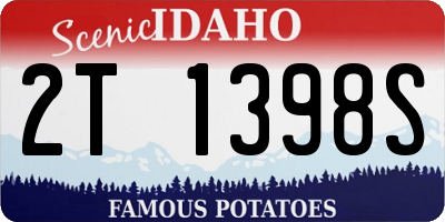 ID license plate 2T1398S