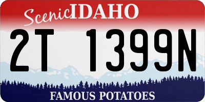 ID license plate 2T1399N