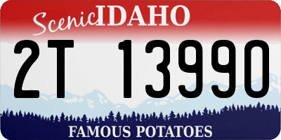 ID license plate 2T1399O