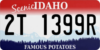 ID license plate 2T1399R