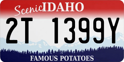 ID license plate 2T1399Y