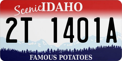 ID license plate 2T1401A