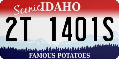 ID license plate 2T1401S