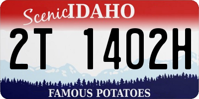 ID license plate 2T1402H