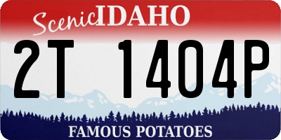 ID license plate 2T1404P